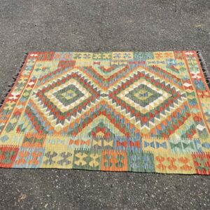 Afghan Kilim Rug - 170 x 130cm (5'6" x 4')