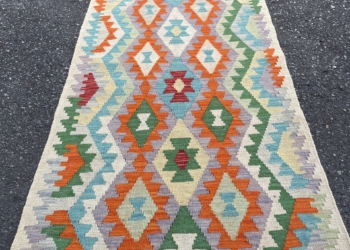 Afghan Kilim Rug – 259 x 90cm