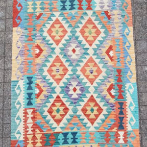 Afghan Kilim Rug - 170 x 130cm (5'7" x 4')